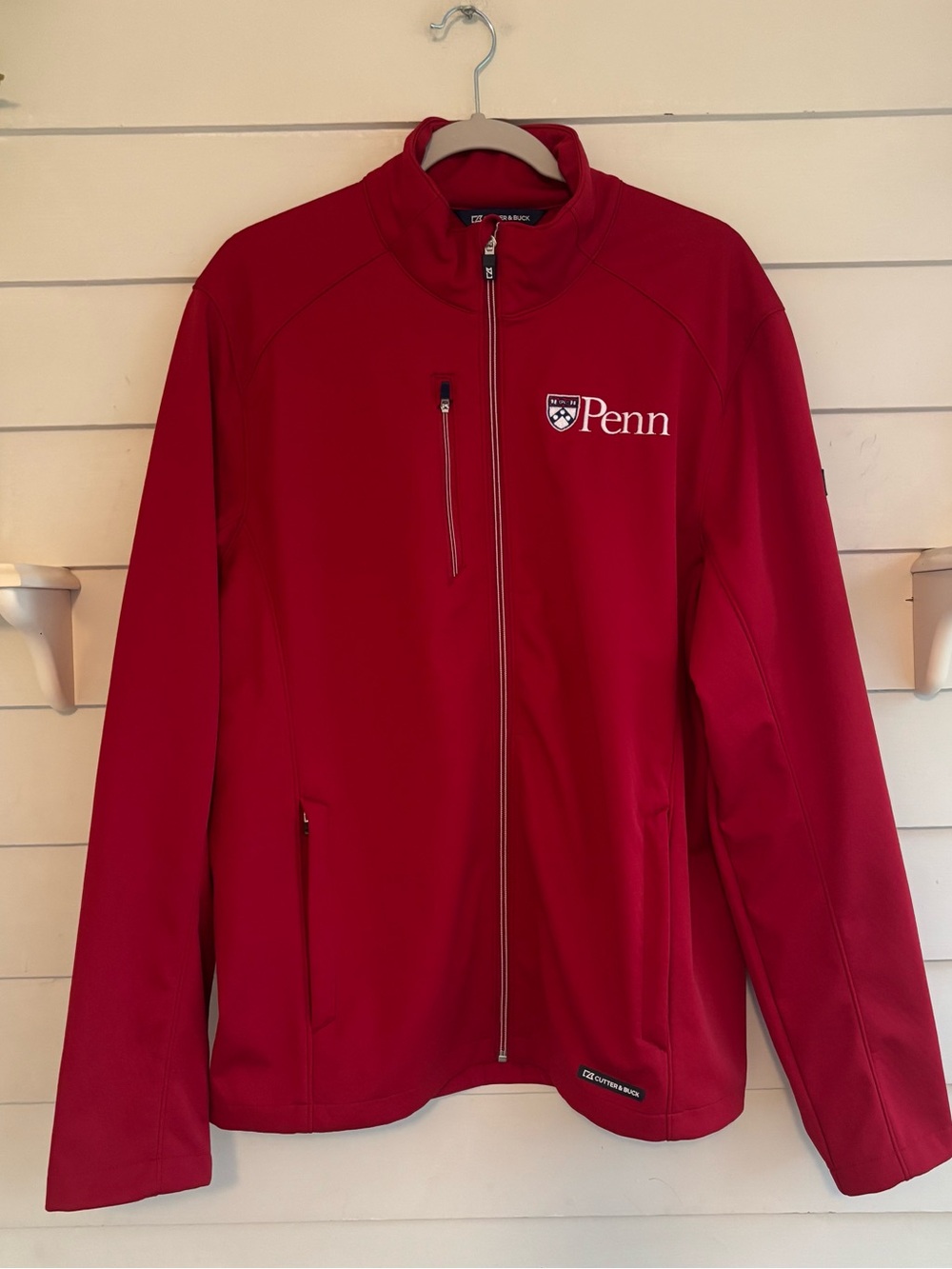 Cutter & Buck Evoke Eco Soft Shell Full Zip Men’s Embroidered Penn Jacket Size L